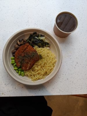 Season tonkatsu chick'n ramen at Veggie Grill - Wells St in Chicago