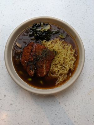 Tonkatsu ramen at Veggie Grill - Wells St in Chicago