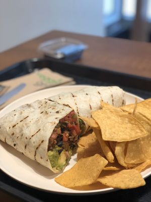 Burrito “carne asada" at Veggie Grill - Wells St in Chicago