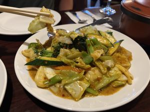Vegetables  at Red Lotus Chinese Restaurant in West Yellowstone