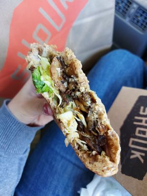 Mushroom Shawarma at Shouk - Union Market in Washington