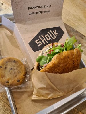 Burger at Shouk - Union Market in Washington