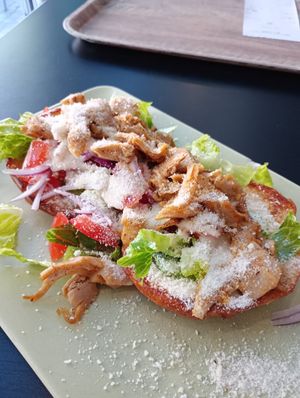 The Caesar Salad as sandwich option at Konditori Christin in Karlshamn