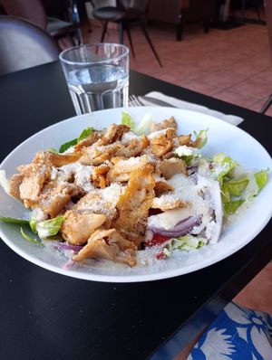 The Caesar Salad - big ! at Konditori Christin in Karlshamn