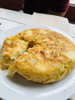 Tortilla. This is the small. Very filling  at Obrador La Osa in Sevilla
