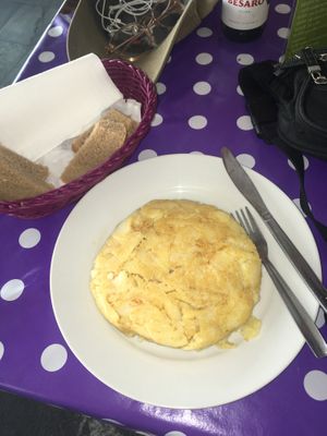Vegan tortilla  at Obrador La Osa in Sevilla