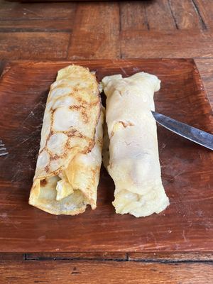Vegan crepes   at Green Garden in Lembongan