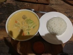 The best curry ever at Green Garden in Lembongan