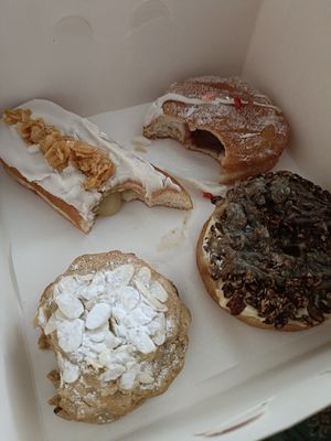 Oh my gosh, that cookie was to die for - all the flavours of an almond croissant! at Glazed in Newcastle Upon Tyne