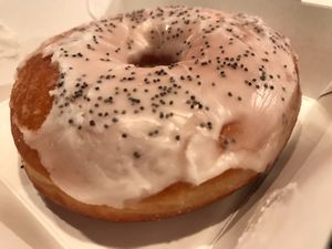 Lemon & poppy seed bought at Vegano Newcastle  at Glazed in Newcastle Upon Tyne