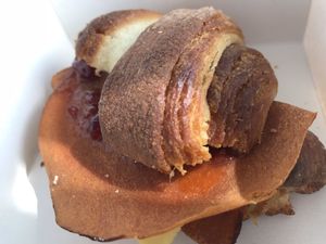 Ham & cheese croissant  at Glazed in Newcastle Upon Tyne