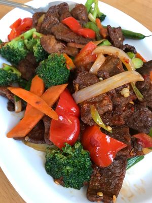 Mongolian Wonder at Anna's Vegan Cafe in Sacramento