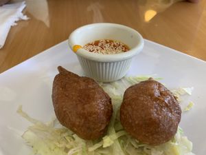 Drumsticks.  at Anna's Vegan Cafe in Sacramento