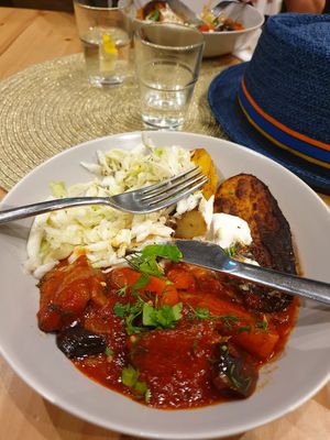 I couldn't wait so I had half eaten this already. at Purée Health Bar in Tallinn