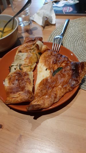 Savoury pastries at Purée Health Bar in Tallinn