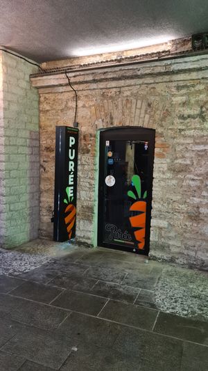 Inside the Roterman centre. at Purée Health Bar in Tallinn