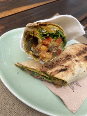 Shawarmas baba ganush!!! Amazing   at Natural Pau in Ibiza