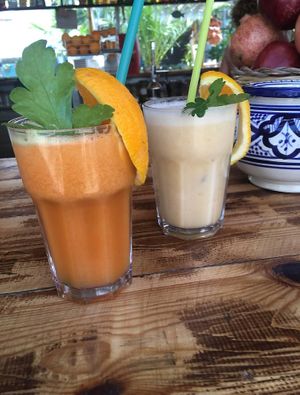 Yummy juices at Natural Pau in Ibiza