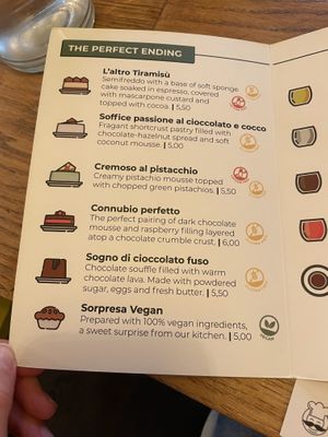Vegan dessert option!  at Mister Pizza - Via Pietrapiana in Florence