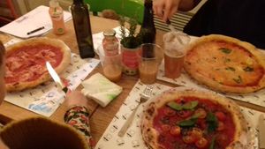 Marinara with added capers  at Mister Pizza - Via Pietrapiana in Florence