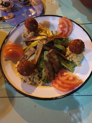 Falafel at L' Auberge in Taghazout