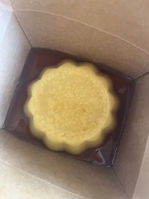 Flan  at Delicias Bakery in Los Angeles