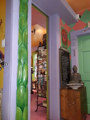 Welcoming feeling(s). at Yaxche Tearoom in Delray Beach