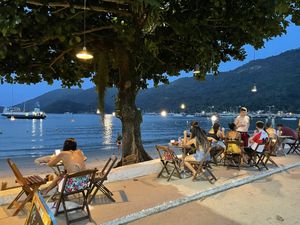 Outside seating at Atelie Cafeteria in Rio De Janeiro