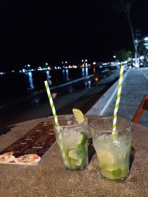 Beautiful view to the beach at Atelie Cafeteria in Rio De Janeiro