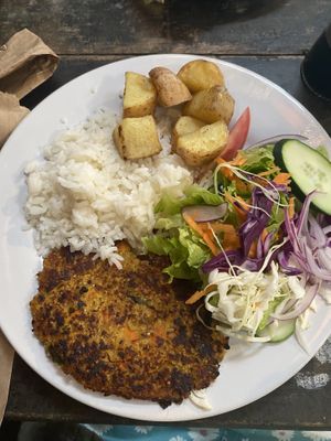 Quinoa burger (lunch special)  at Atelie Cafeteria in Rio De Janeiro
