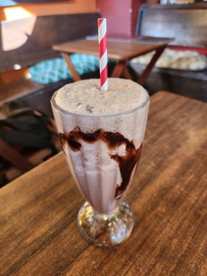 chocolate milkshake at Atelie Cafeteria in Rio De Janeiro