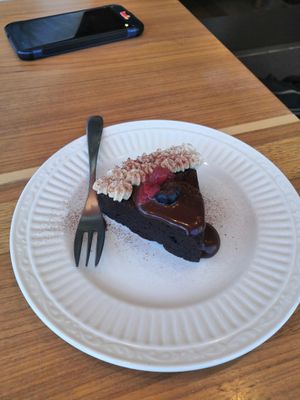 Gateau au Chocolat at Raku Robi Kitchen in Naha