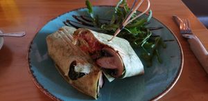 Vegan breakfast wrap at Lot Six Zero in Innaloo
