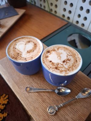 chai latte  at Koffie Leute Brauhaus in Utrecht