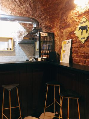 Interior at It's Falafel Baby in Lviv