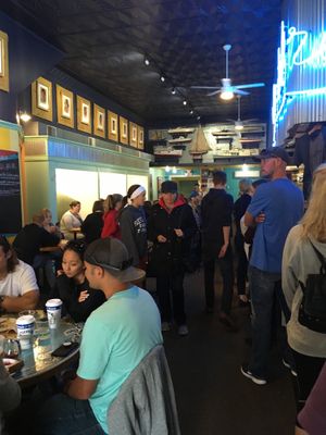 Seating (order at the counter then find a seat) at Roast and Toast Cafe in Petoskey