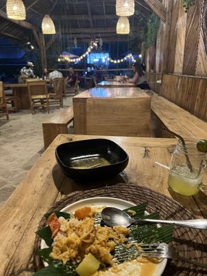 Live music occasionally 🎶   at Monkey Business in San Juan Siquijor