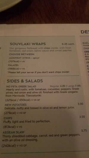 Wraps and salads at The Real Greek - Old Spitalfields Market in East London