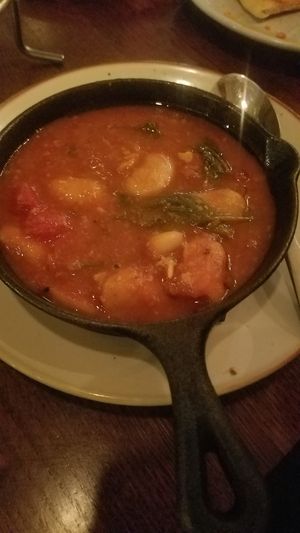 Spinach with gigandes at The Real Greek - Old Spitalfields Market in East London
