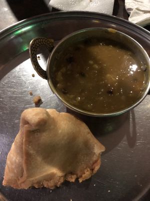 Samosa set   at Spice Nepal in Pokhara