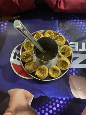 Pani puri  at Spice Nepal in Pokhara