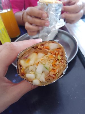 Veg roll at Spice Nepal in Pokhara