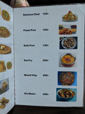 Menu 2 at Spice Nepal in Pokhara