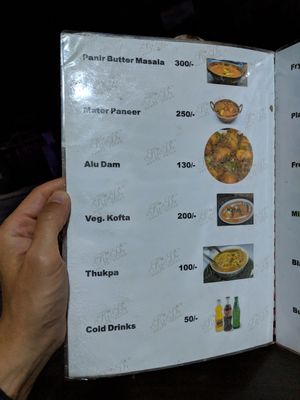 Menu 3 at Spice Nepal in Pokhara