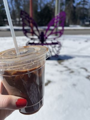 Peanut Butter Latte with Oat milk  at Third Coast Bakery in Traverse City
