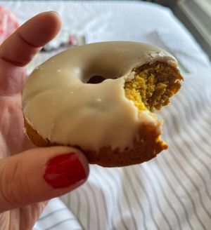 Maple Pumpkin Doughnut DELISH  at Third Coast Bakery in Traverse City