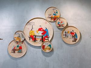 Restaurant deco at New Fut Kai Vegetarian 新佛界素食 in Central Singapore