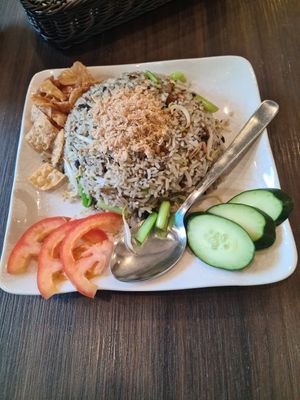 Olive Fried Rice at New Fut Kai Vegetarian 新佛界素食 in Central Singapore