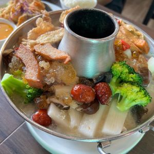   at New Fut Kai Vegetarian 新佛界素食 in Central Singapore