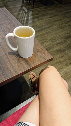 chrysanthemum tea at New Fut Kai Vegetarian 新佛界素食 in Central Singapore